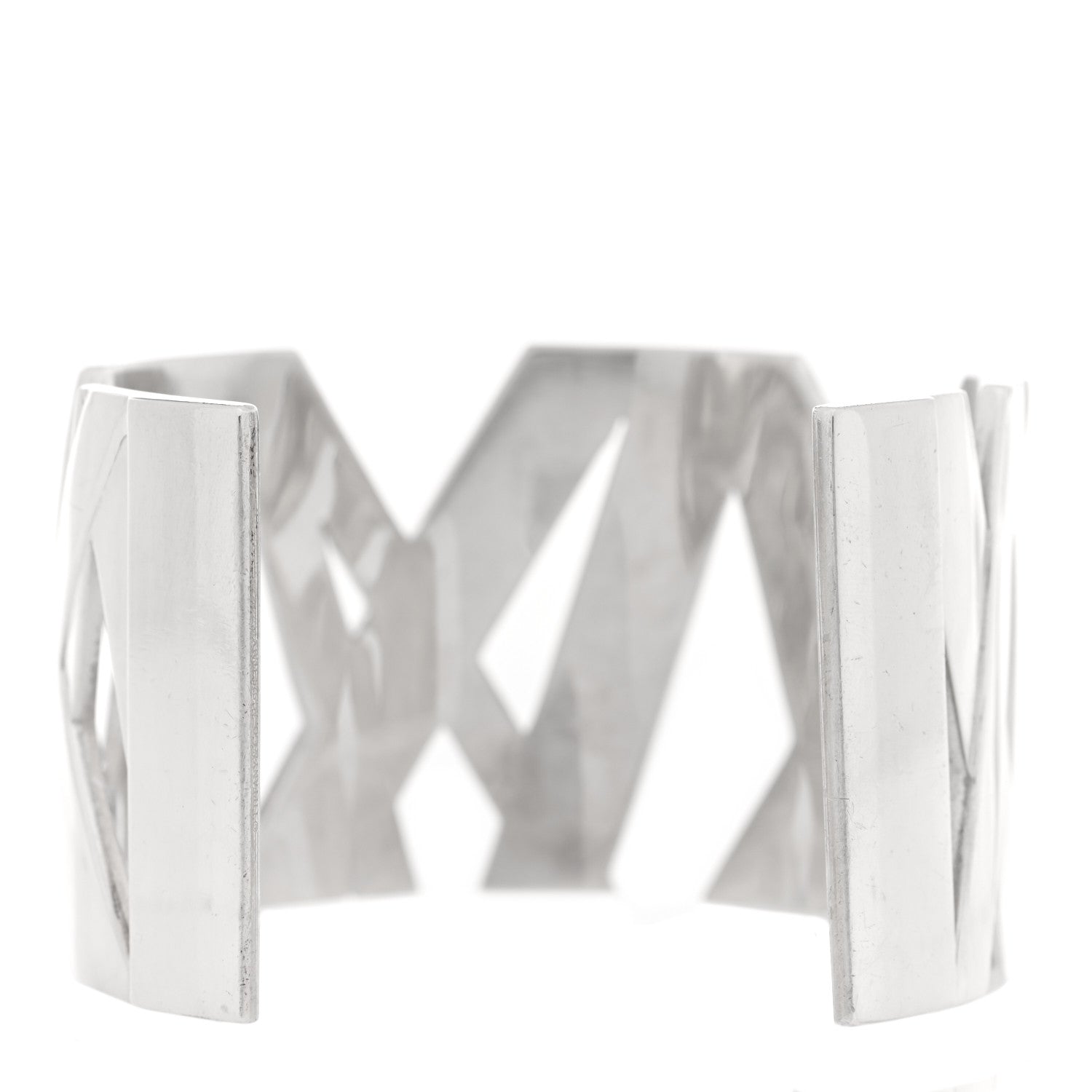 Tiffany Sterling Silver Wide Atlas Cuff Bracelet 2 of 3