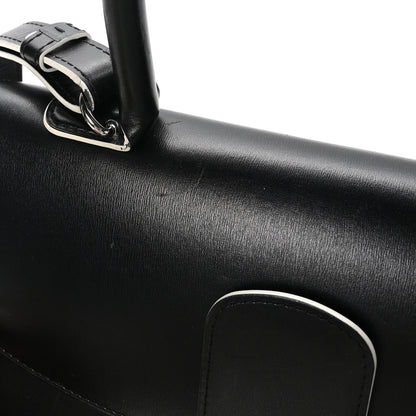 Delvaux Box Calfskin MM Brillant Clouds Satchel Black Ciel 15 of 15