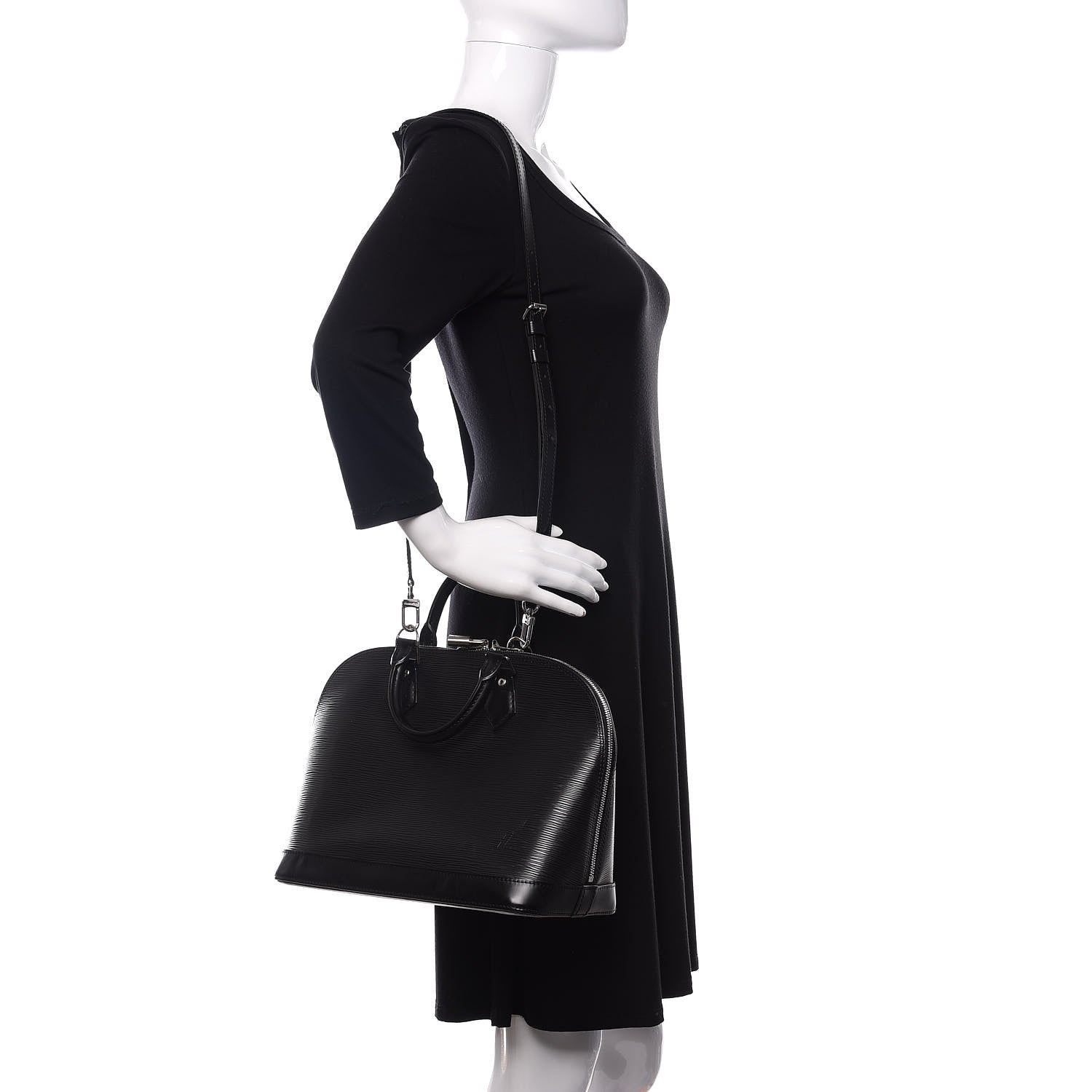 Louis Vuitton Epi Alma PM Black 2 of 9