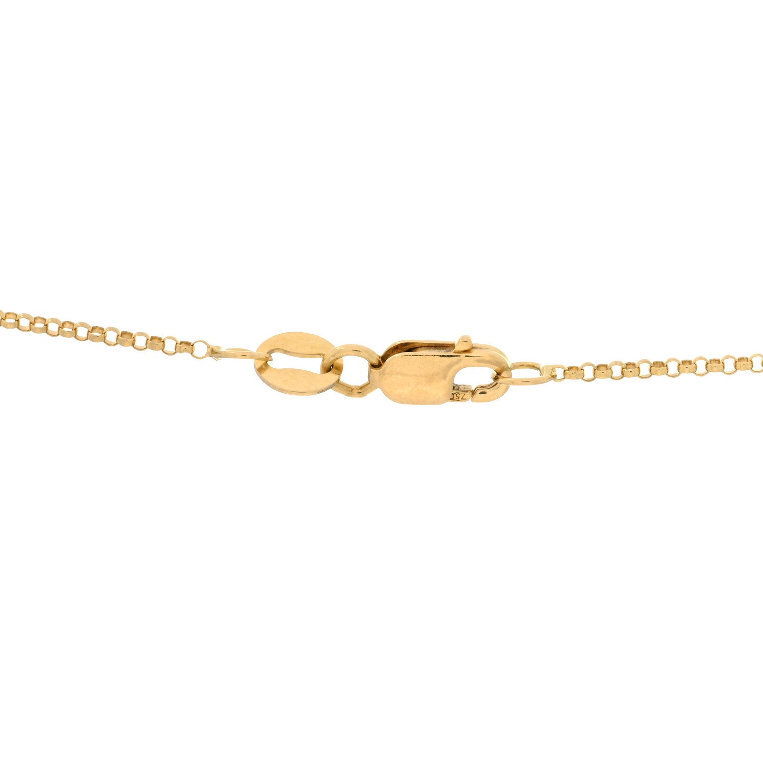 Roberto Coin 18K Yellow Gold Diamond Pois Mois Pendant Necklace 3 of 3