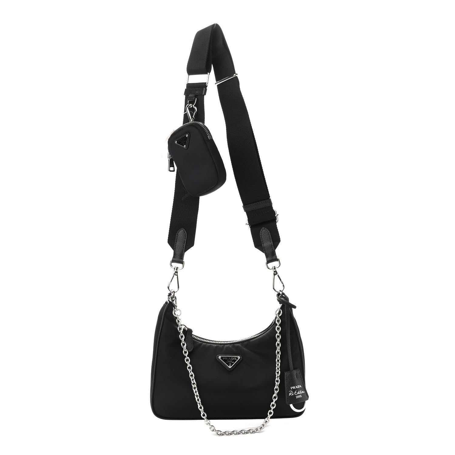 Prada Nylon Re-Edition 2005 Shoulder Bag Black 1 of 9