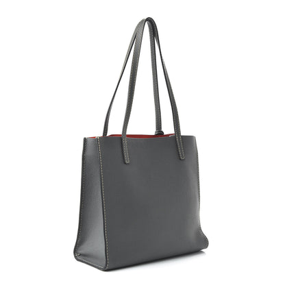 Marc Jacobs Grained Calfskin Medium Grind T Pocket Tote Grey 3 of 9