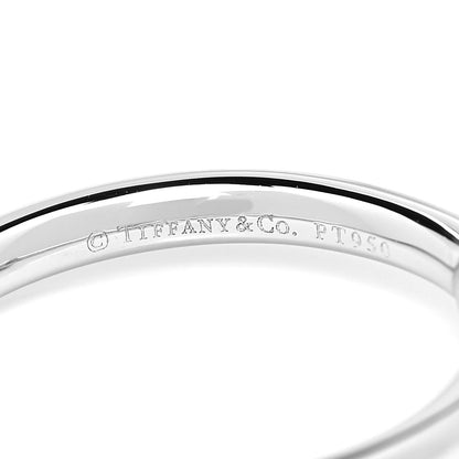 Tiffany Platinum Diamond .19ct Bezet Ring 61 9.5 4 of 5