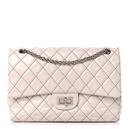Chanel Calfskin Quilted Surpique 2.55 Reissue Flap White 1 of 16