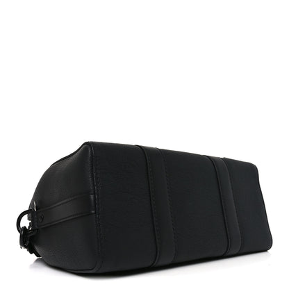Louis Vuitton Grained Calfskin Aerogram City Keepall Black 4 of 9