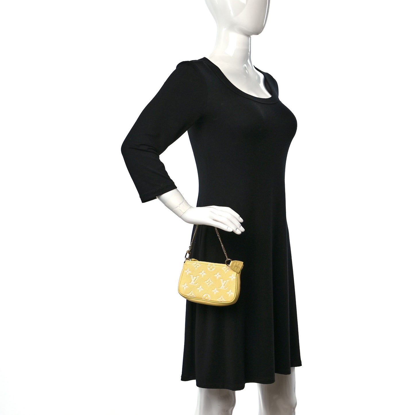 Empreinte Monogram Mini Pochette Accessories Lemon Curd Yellow