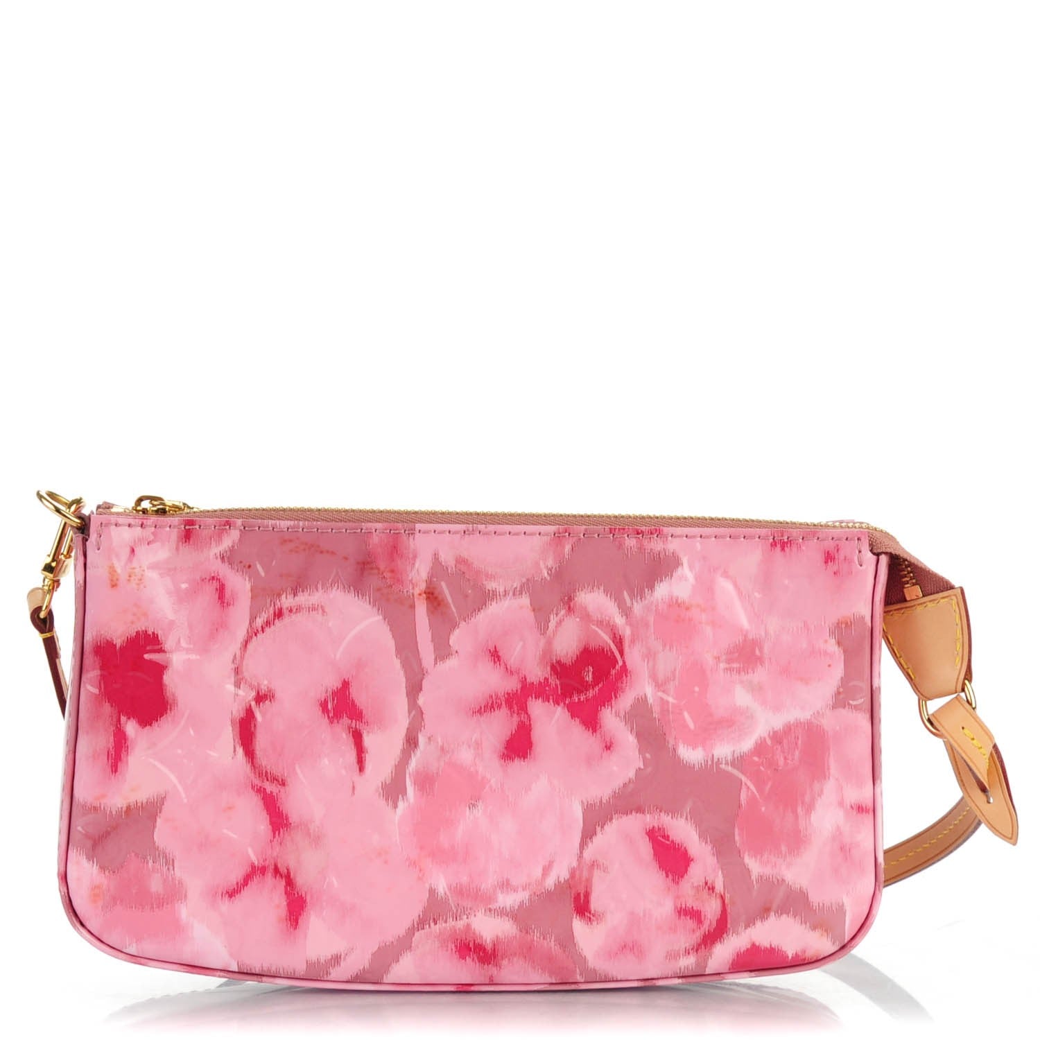 Louis Vuitton Vernis Ikat Pochette Accessories NM Rose Velours 1 of 7