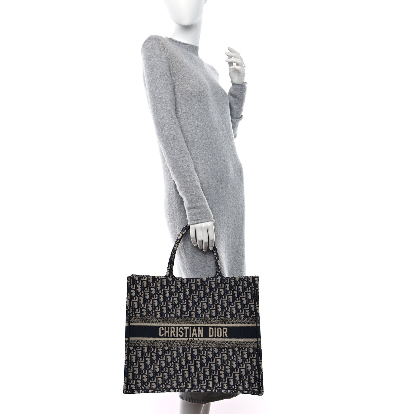 Oblique Large Book Tote Blue Multicolor