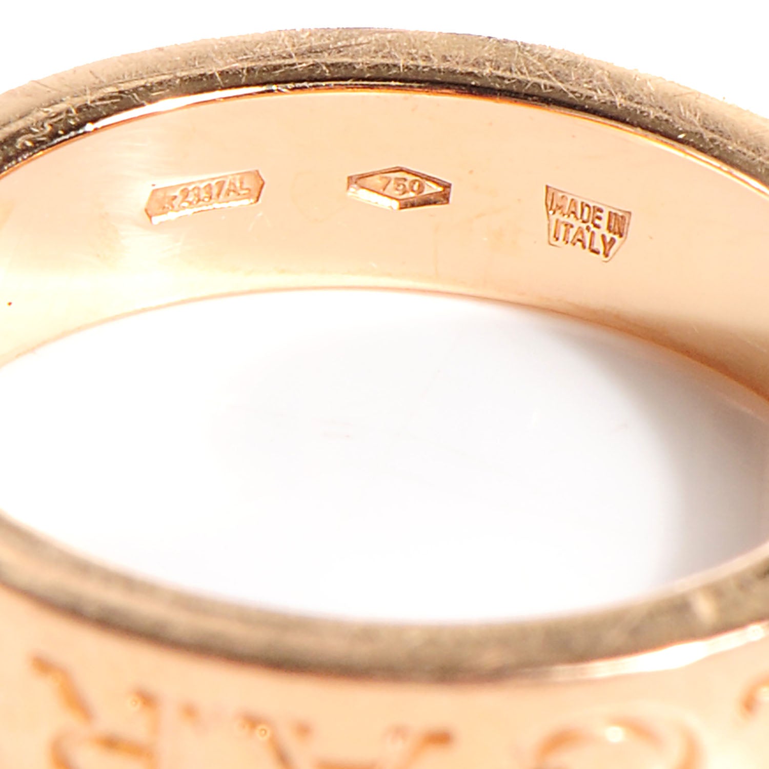 Bulgari 18K Rose Gold Diamond B.Zero1 Essential Band Ring 5 of 6