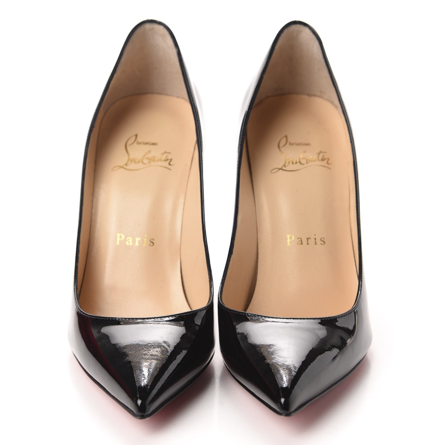 Christian Louboutin Patent Decollete 554 100 Pumps 35 Black 2 of 10