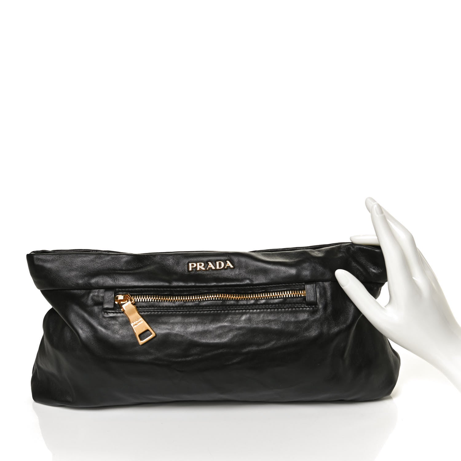 Prada Nappa Clutch Black 2 of 11