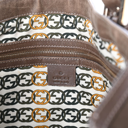 Gucci Suede Large Britt Shoulder Bag Brown 6 of 9