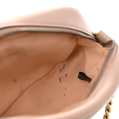 Gucci Calfskin Matelasse Small GG Marmont Chain Shoulder Bag Porcelain Rose 11 of 11
