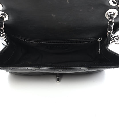 Chanel Crumpled Calfskin Medium Chain Flap Black 5 of 9