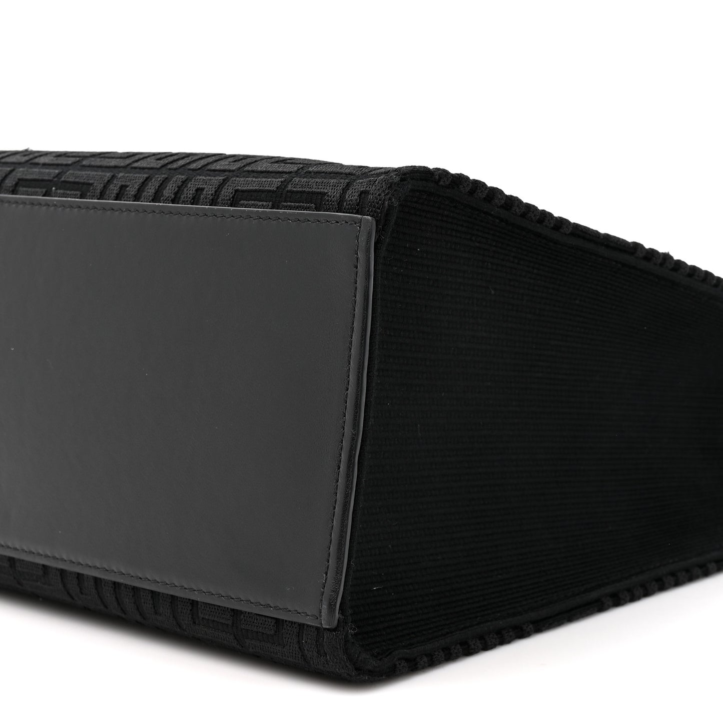 Canvas Jacquard 4G Medium Chain Tote Black