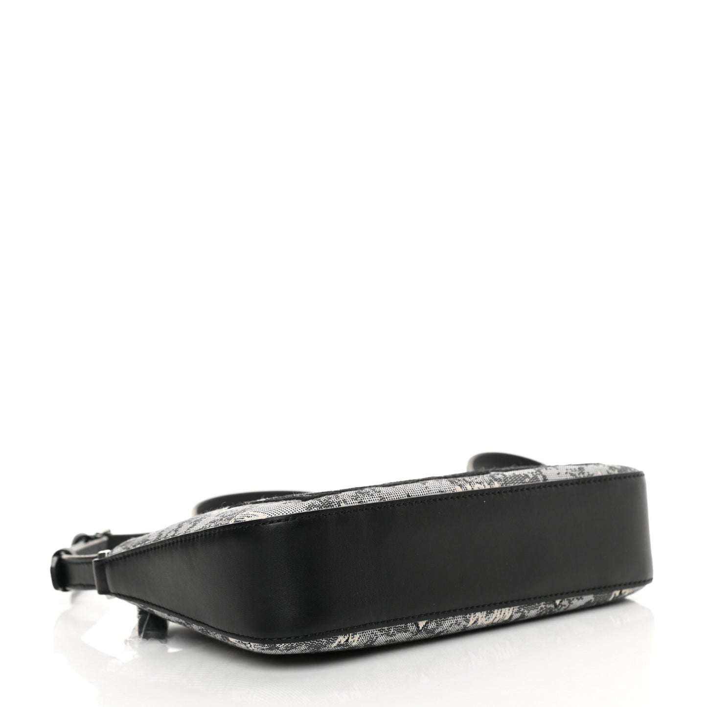 Vintage Jacquard Monogram Mini Aren Shoulder Bag Grey