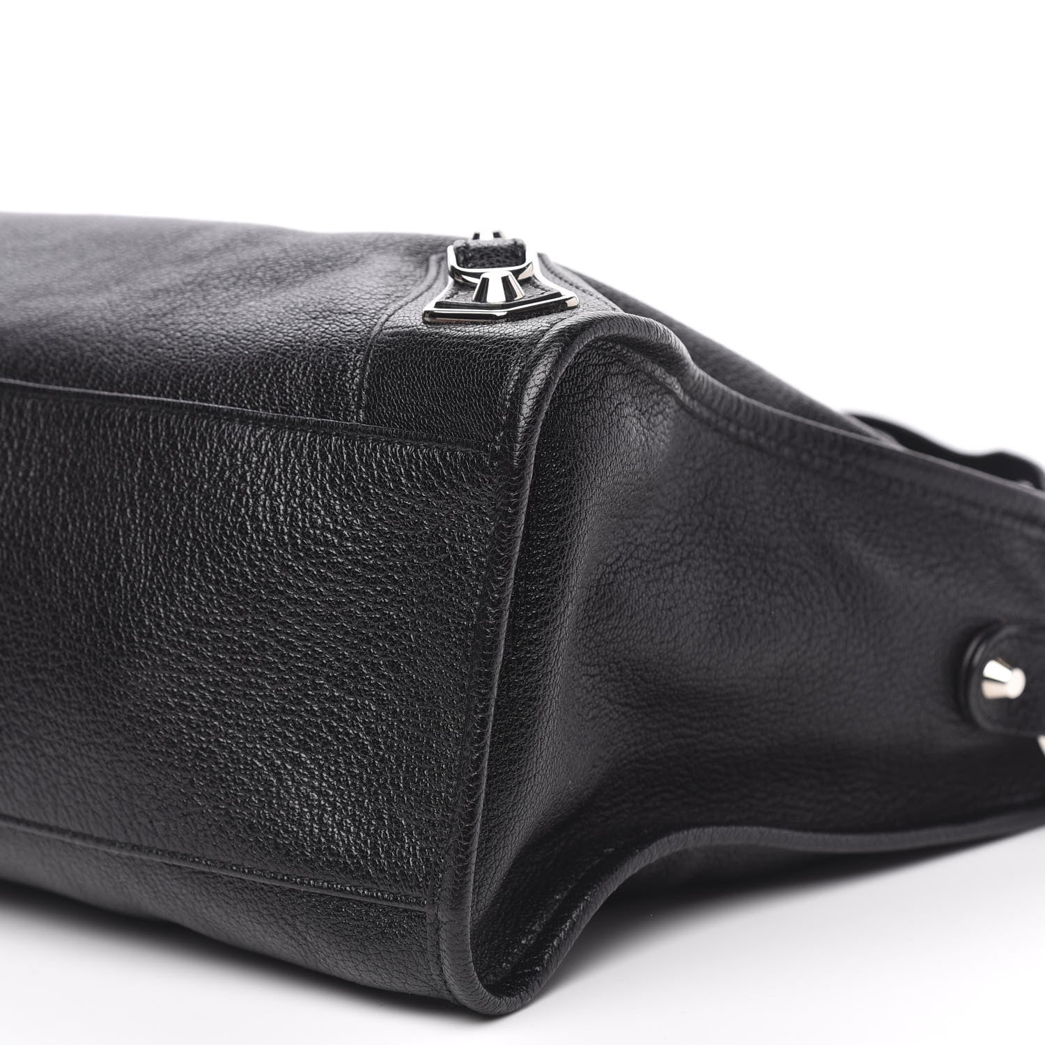 Balenciaga Chevre Silver Metallic Edge Hardware City Black 9 of 9