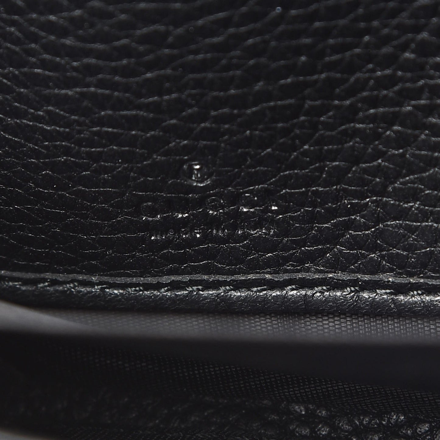 Calfskin Logo Zip Around Wallet Black