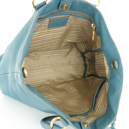 Prada Vitello Daino Tote Marine 8 of 12