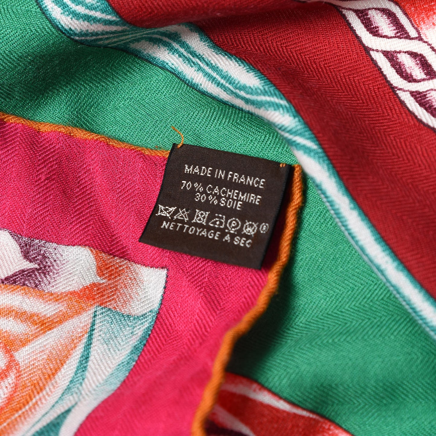 Cashmere Silk Robe Du Soir Shawl 140 Fuchsia Vert Framboise