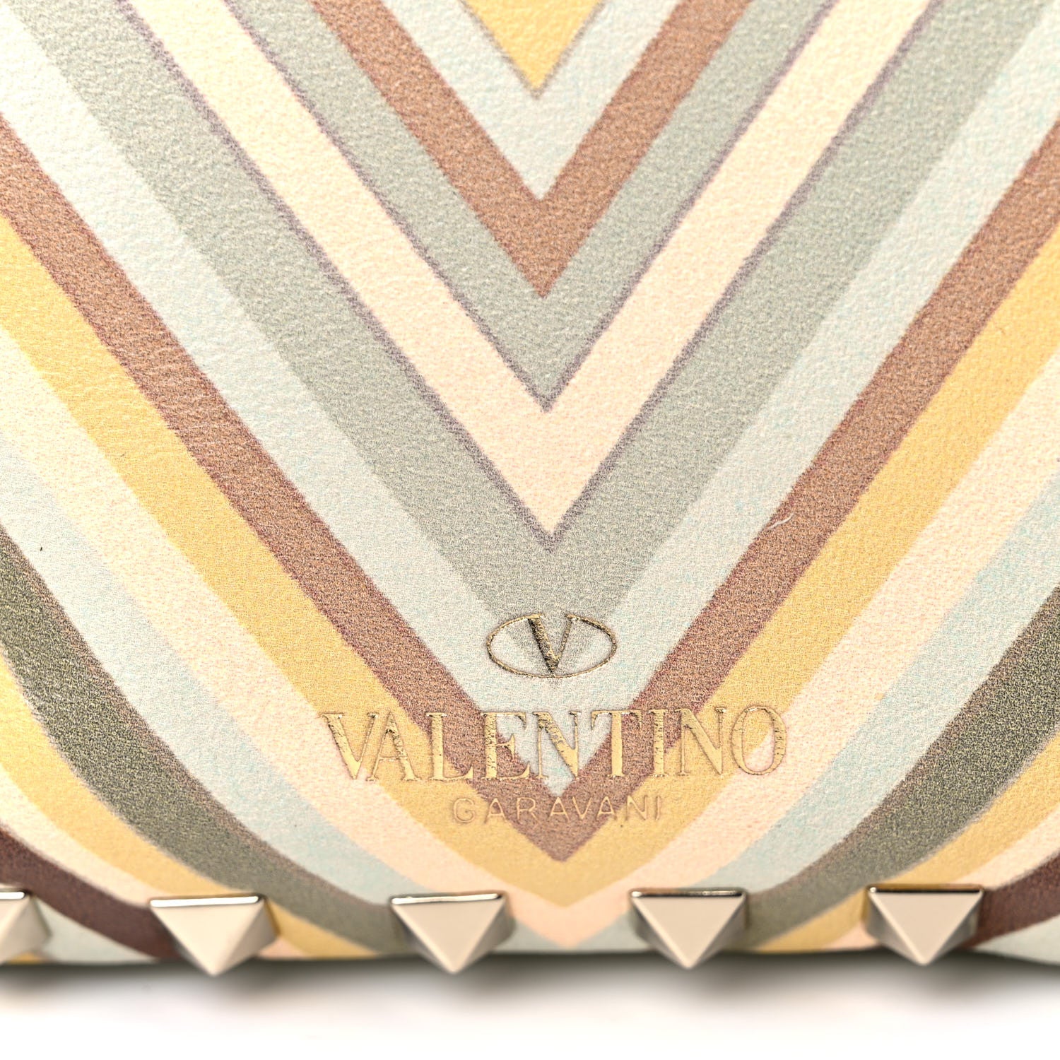 Valentino Garavani Vitello Native Couture 1975 Mini Rockstud Tote Multicolor 11 of 11