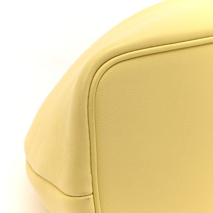 Jacquemus Calfskin Le Calino Ring Top Handle Bag Pale Yellow 11 of 13