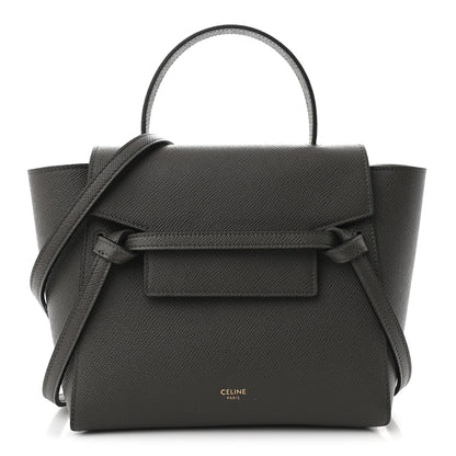 Celine Grained Calfskin Nano Belt Bag Grey 1 of 9