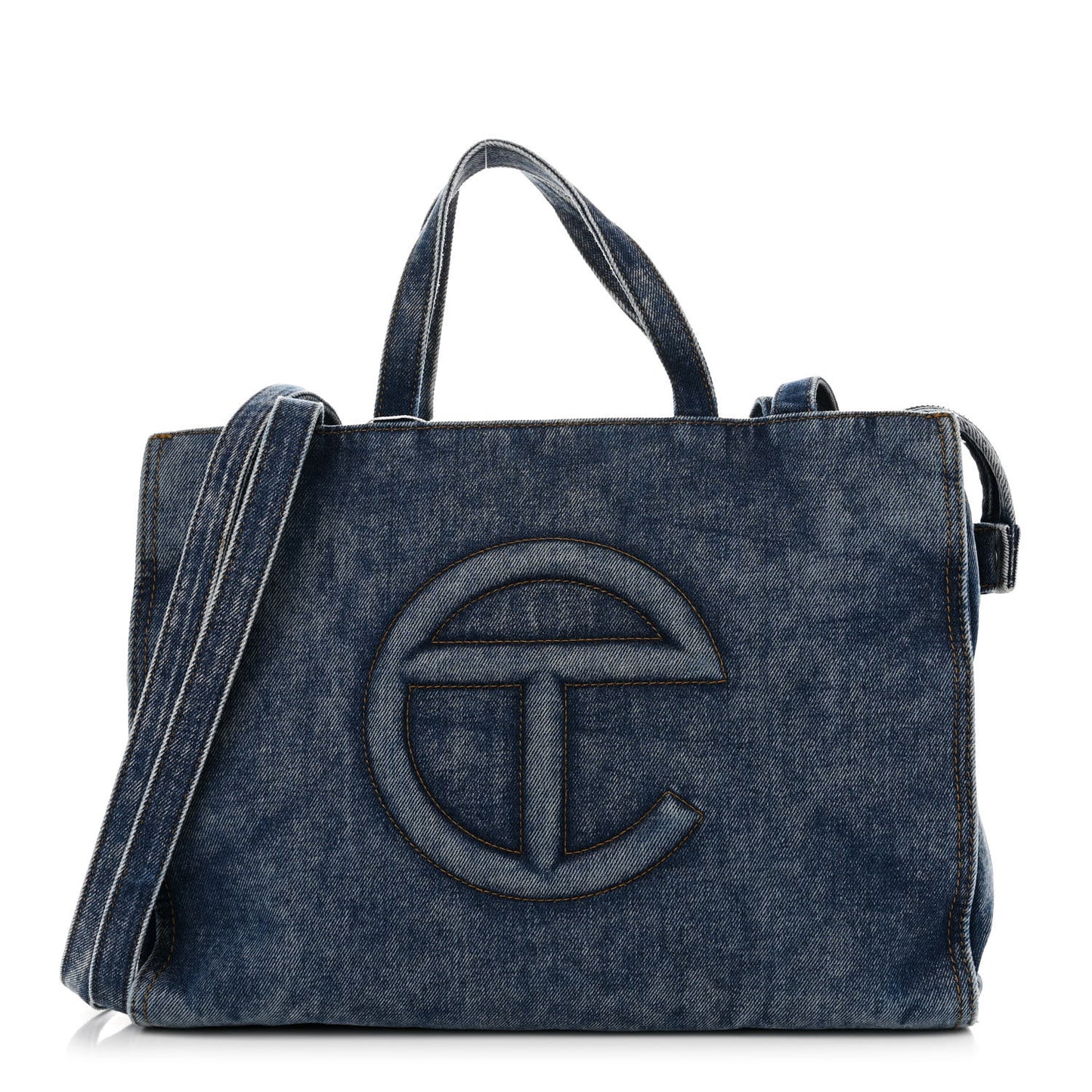 Denim Medium Shopping Bag Blue