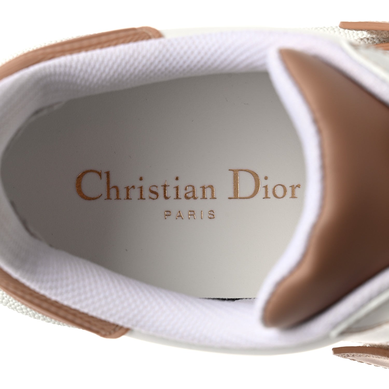 Christian Dior Calfskin Bi-Color Dior-ID Platform Sneakers 38.5 White Nude 6 of 9