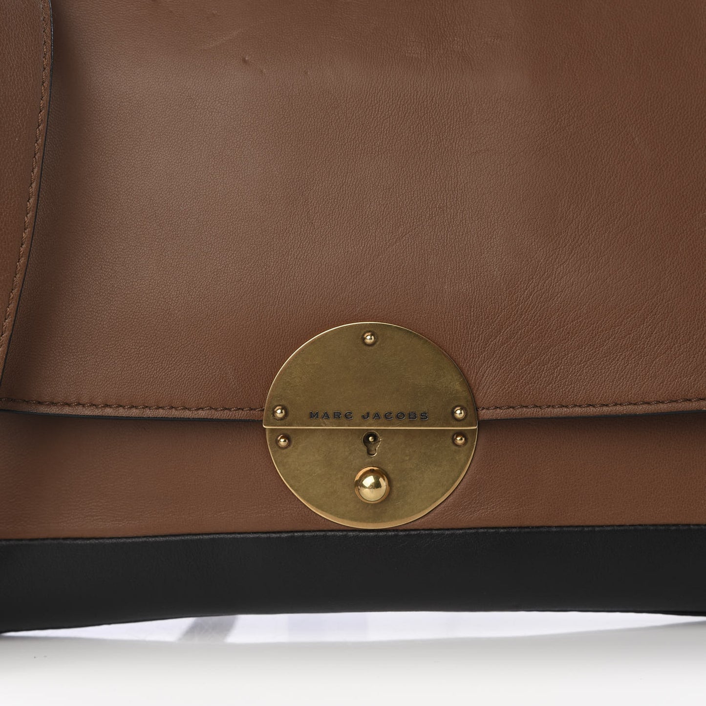 Calfskin Doubles Jean Crossbody Chocolate Black