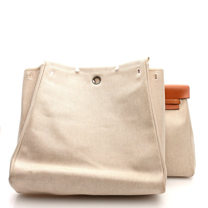 Hermes Toile Vache Calfskin Herbag 2 in 1 36 MM Natural 6 of 13