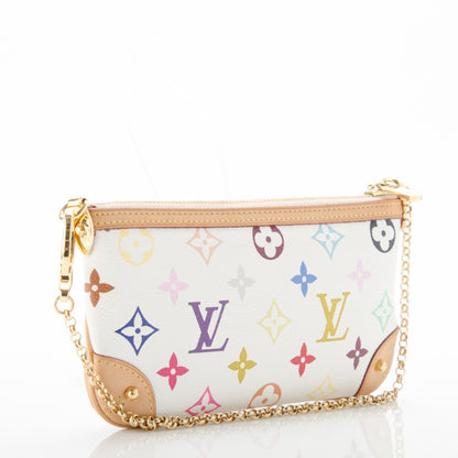 Louis Vuitton Monogram Multicolor Pochette Milla MM White 3 of 7