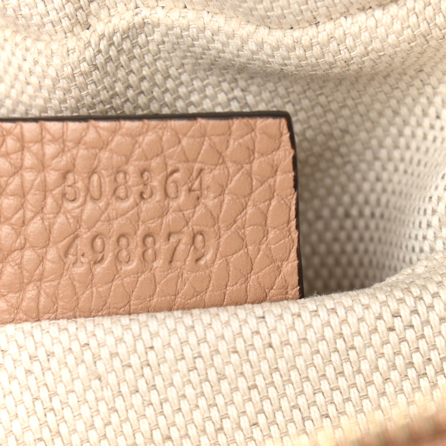 Pebbled Calfskin Small Soho Disco Bag Rose Beige