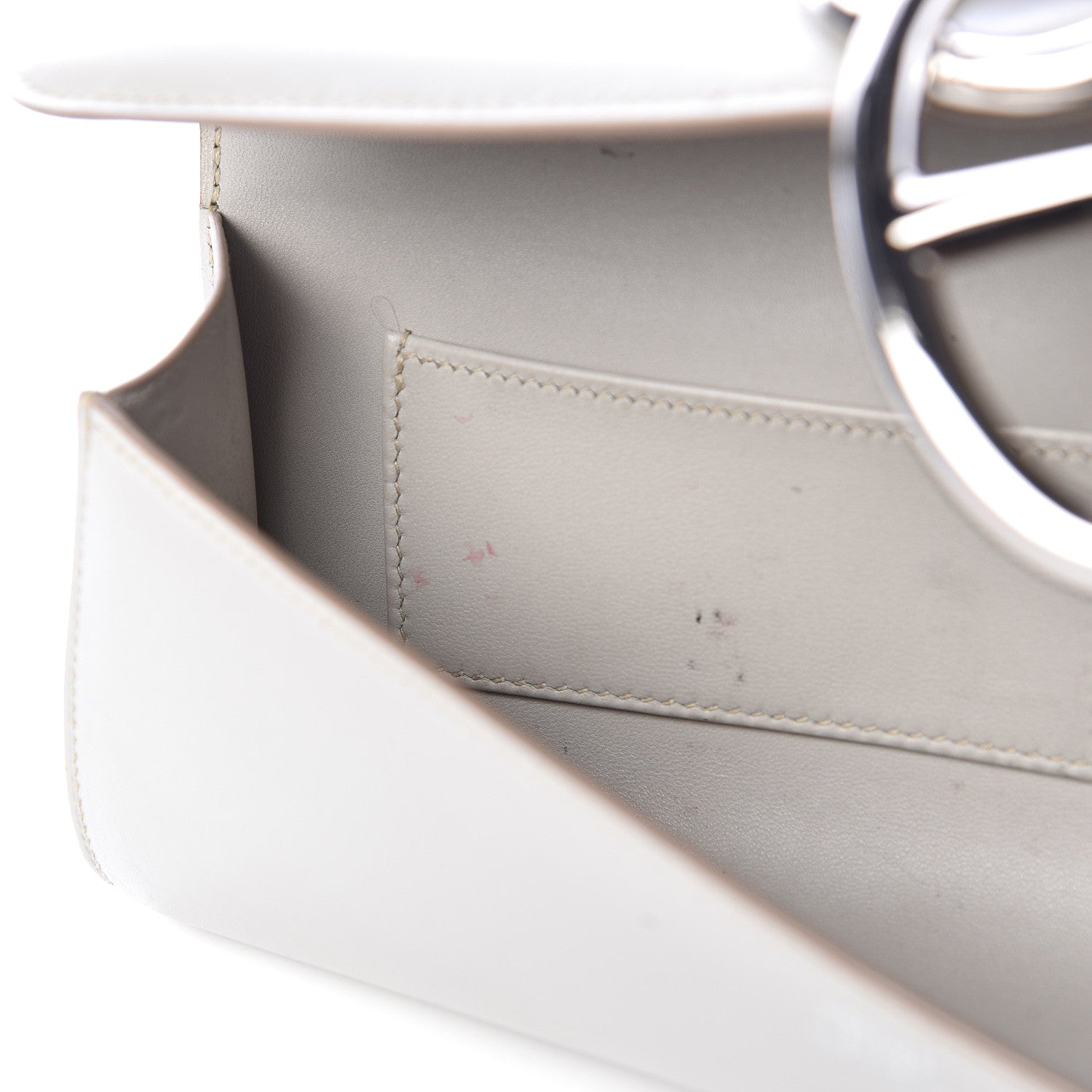 Hermes Tadelakt Egee Clutch Gris Perle 7 of 12