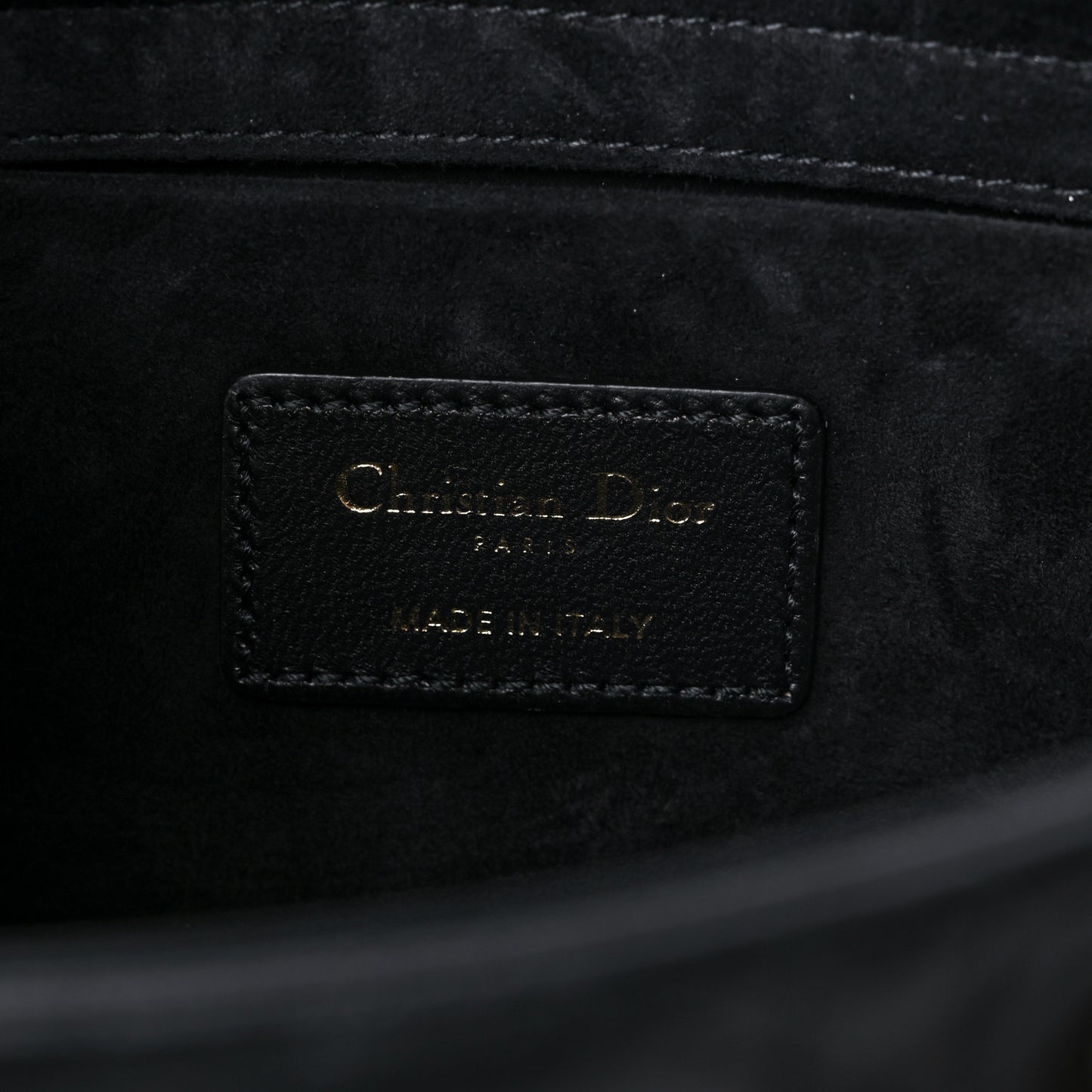 Lambskin Cannage Medium Lady D-Joy Black