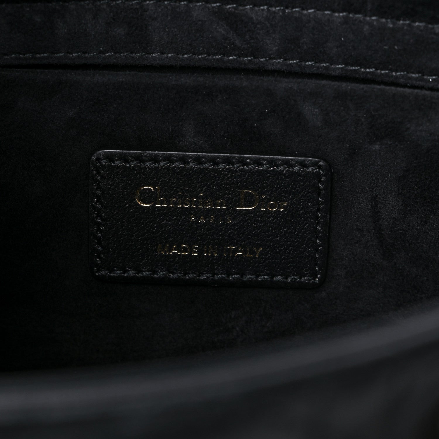 Christian Dior Lambskin Cannage Medium Lady D-Joy Black 6 of 10