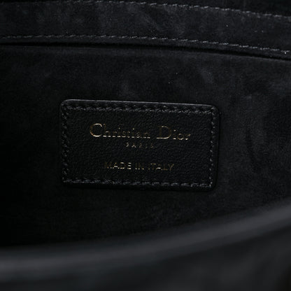 Christian Dior Lambskin Cannage Medium Lady D-Joy Black 6 of 10
