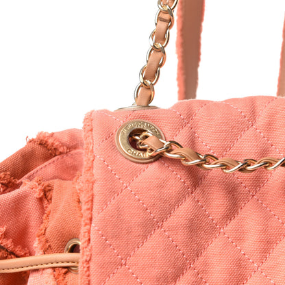 Chanel Canvas Chevron Cuba Patchwork Backpack Orange 8 of 12