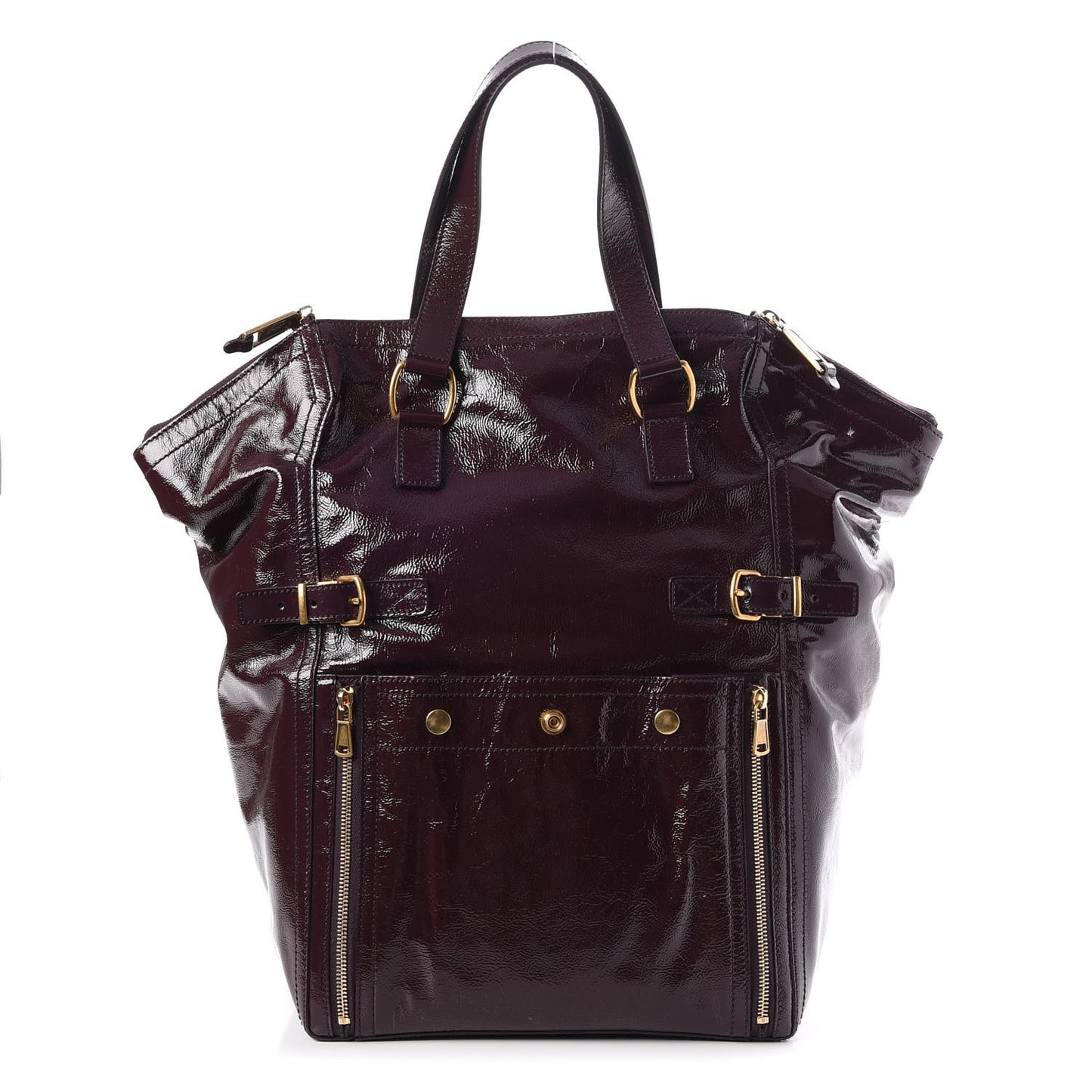 Patent Calfskin Large Downtown Violet