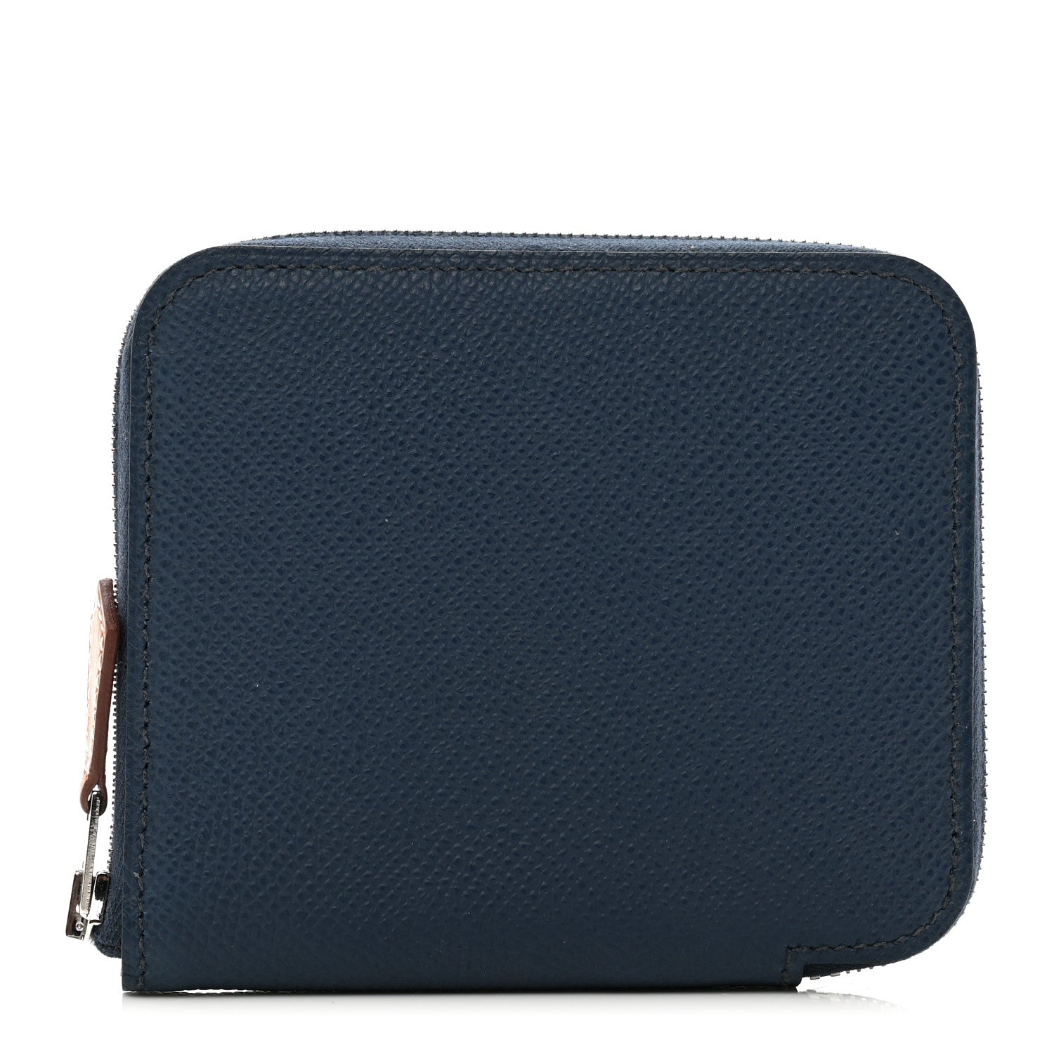 Hermes Epsom Silk'In Compact Wallet Bleu de Prusse White Navy Vert Fizz 1 of 7