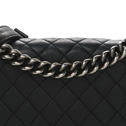 Chanel Lambskin Quilted Medium Boy Flap Black 8 of 11