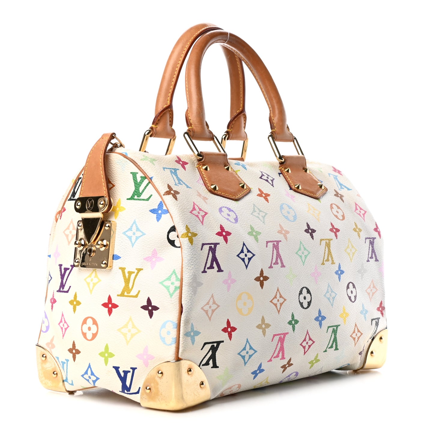 Monogram Multicolor Speedy 30 White