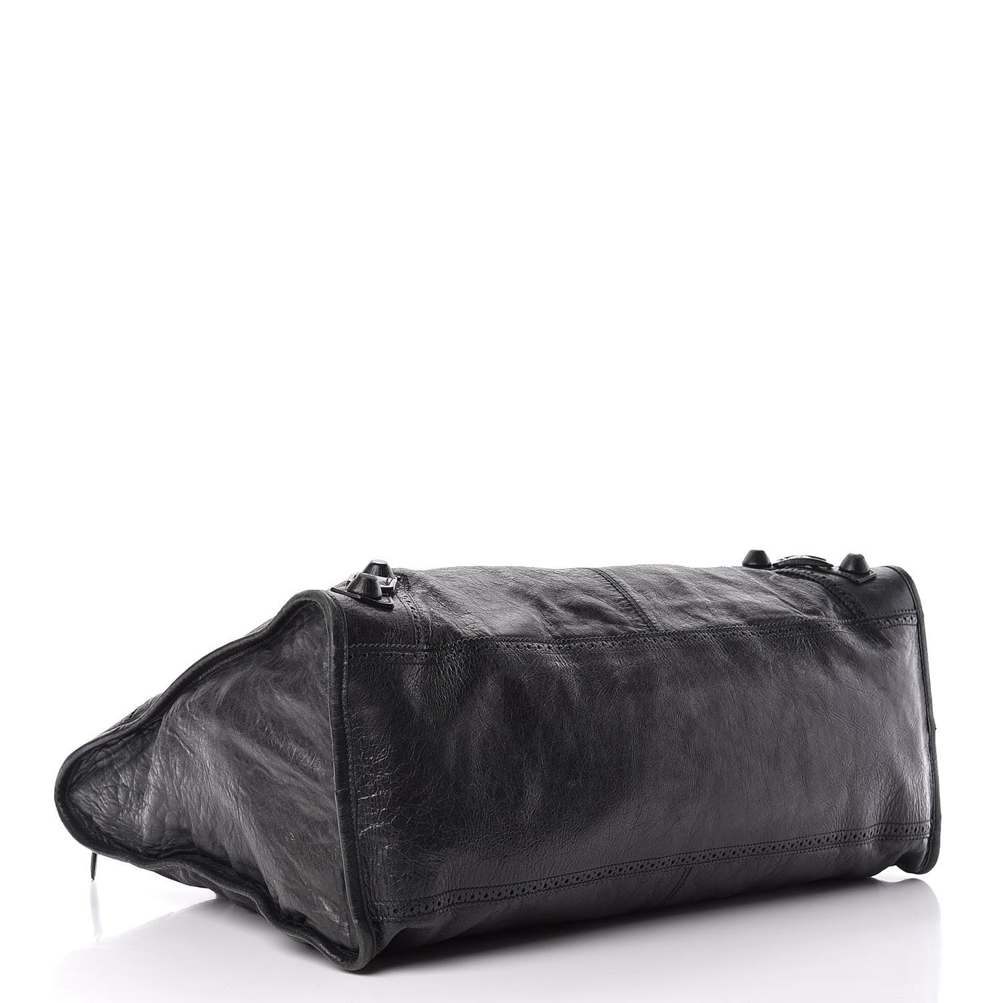 Agneau Giant Brogues Hardware Weekender Black