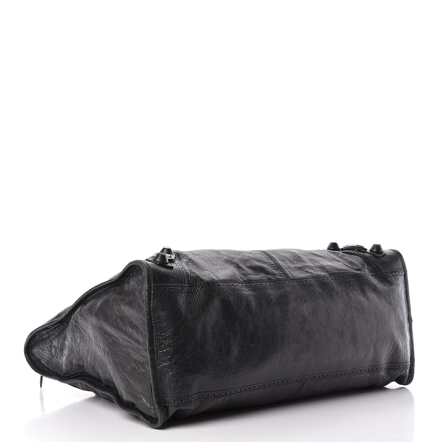 Balenciaga Agneau Giant Brogues Hardware Weekender Black 4 of 20