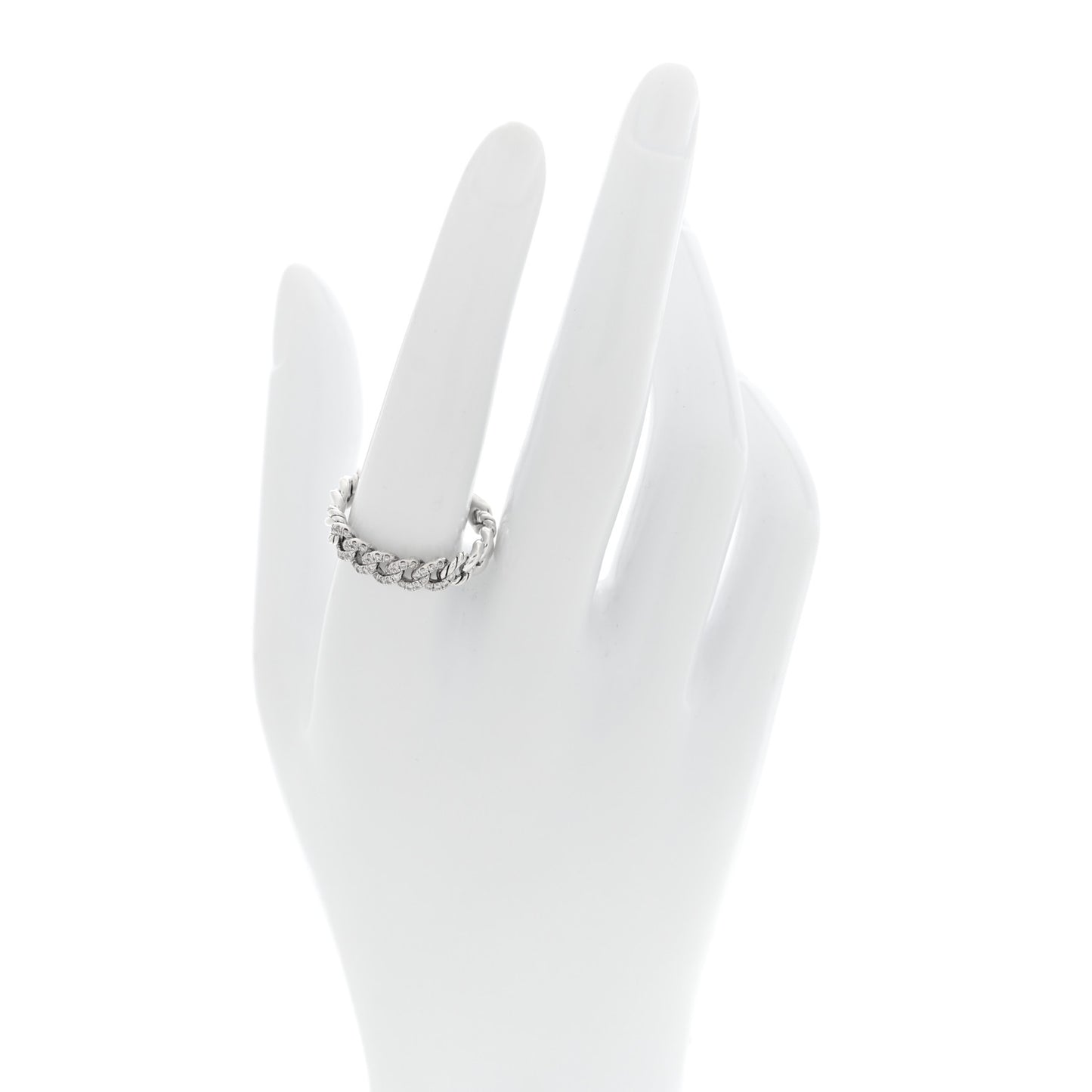 Sterling Silver Narrow Belmont Curb Link Ring 56 7.5