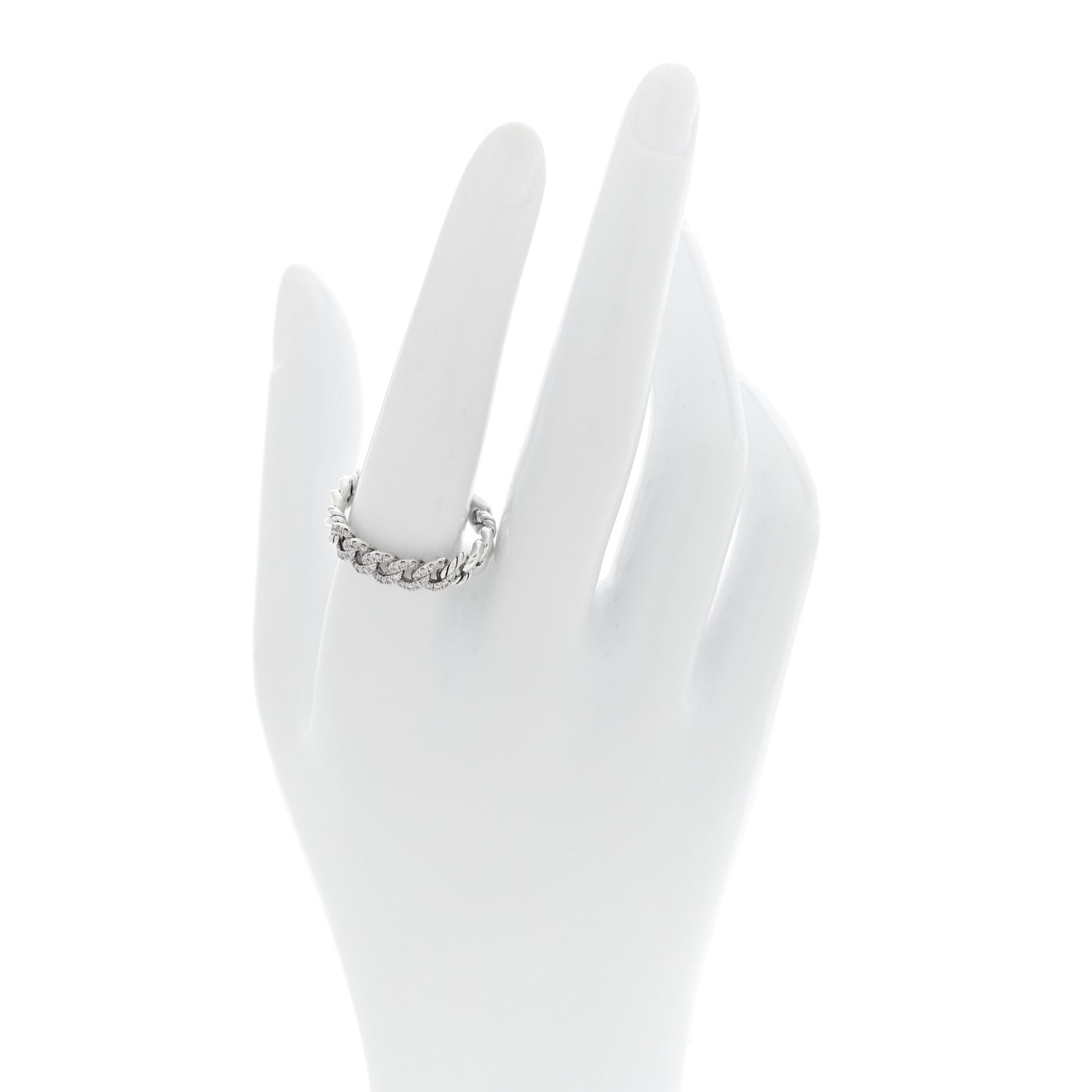 David Yurman Sterling Silver Narrow Belmont Curb Link Ring 56 7.5 2 of 4
