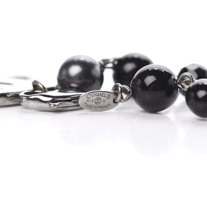 Chanel Beaded CC Bracelet Black 3 of 3