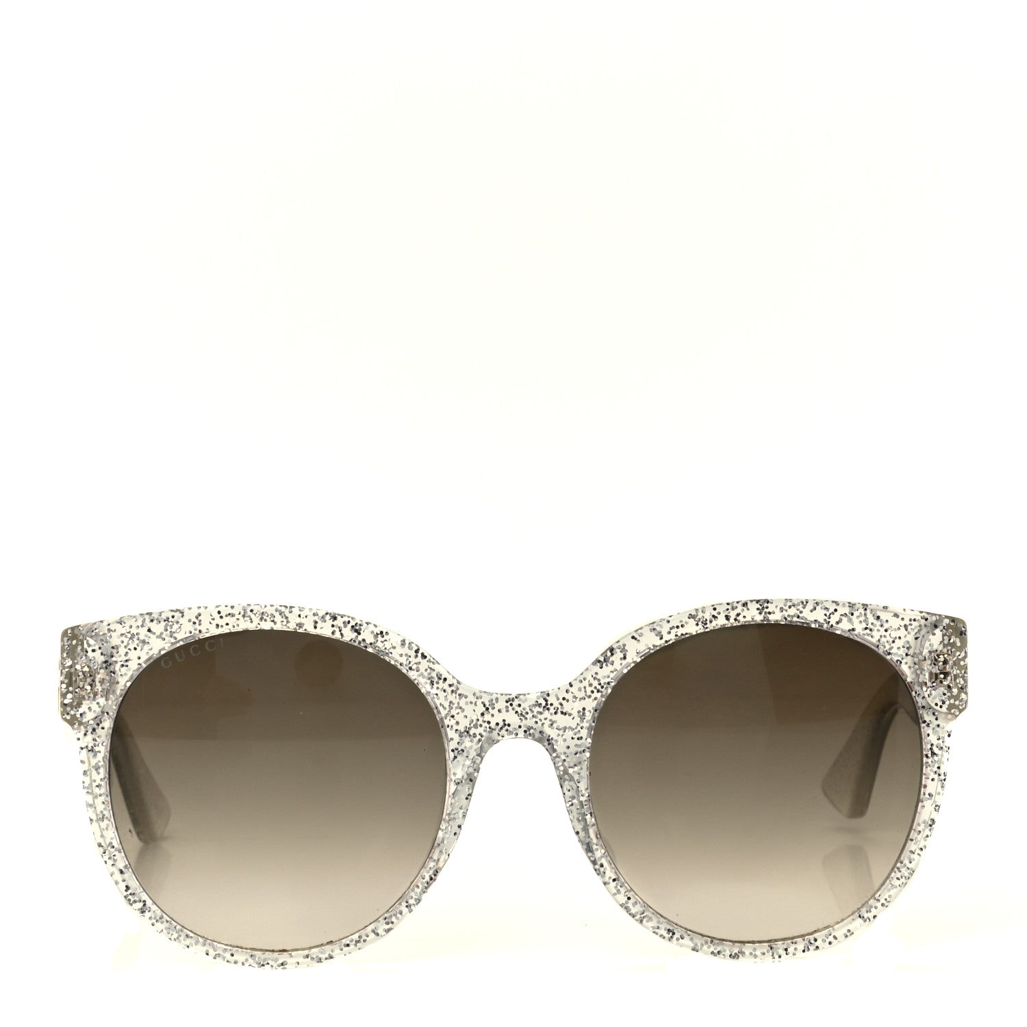 Gucci Acetate Glitter Sunglasses GG0034S Silver 2 of 8