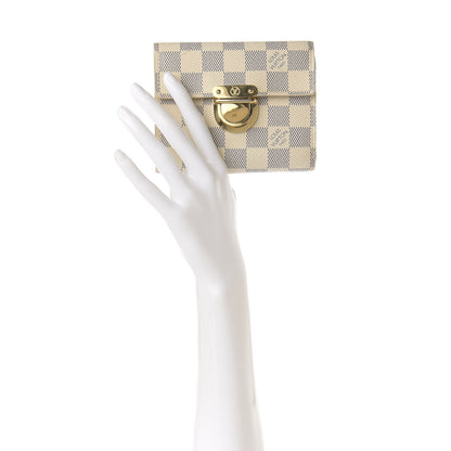 Louis Vuitton Damier Azur Koala Wallet 2 of 9