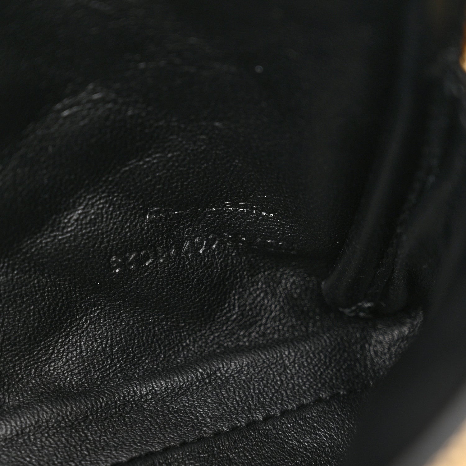 Saint Laurent Lambskin Quilted Gaby Zipped Pouch Dark Cork 7 of 14